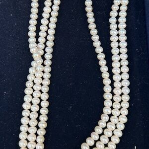 Three Strand Pearl Necklace